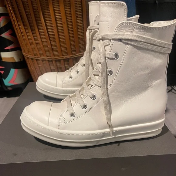 Rick Owens | Shoes | Rick Owen Scarpe In Pelle High Top